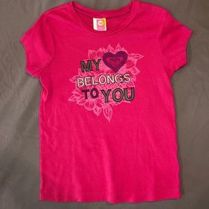 Roxy T-shirt ‘My heart belongs to you’ sz 6